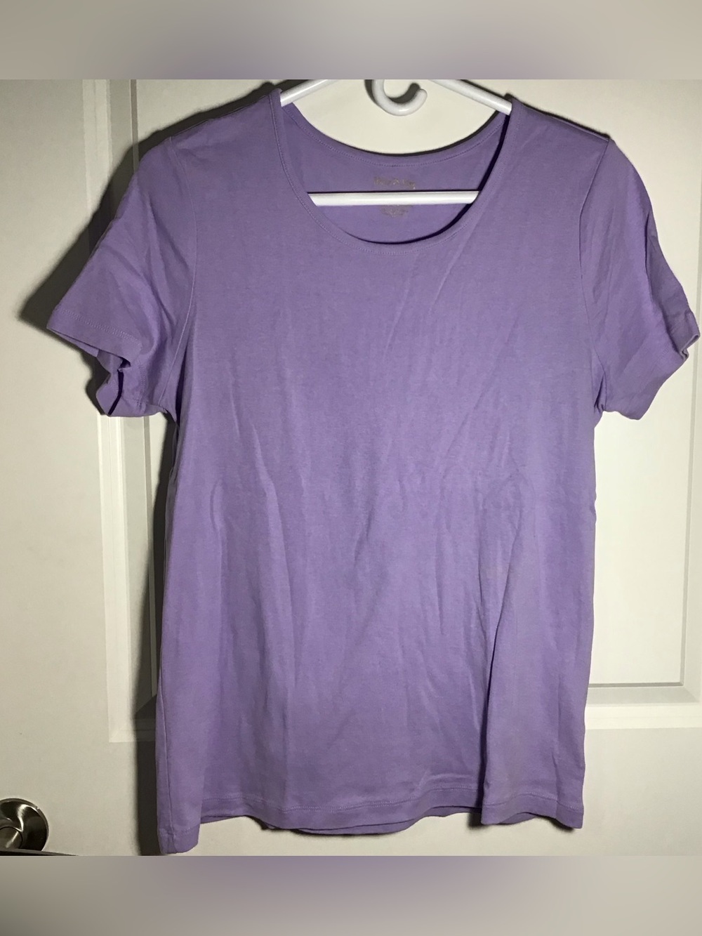 White Stag Lavender Short Sleeve Crew Neck Tee L